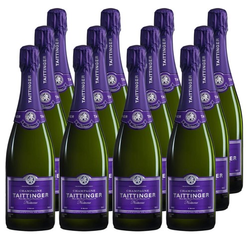 Taittinger Nocturne NV Champagne, 75cl Case of 12 Champagne